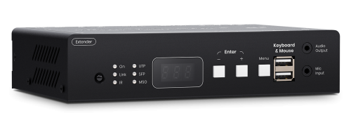 KVM-over-IP Switch-System 4K60Hz Ultra-HD HDMI2.0 USB2.0 Audio RS232 IR -- Receiver bis 100m, SC&T HKM02BR-4K6G