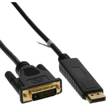 DisplayPort zu DVI Konverter Kabel, InLine, schwarz, 3m - 17113