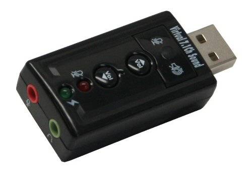 USB Audio adapter, InLine®, virtual 7.1 Surround Sound, InLine 33051C