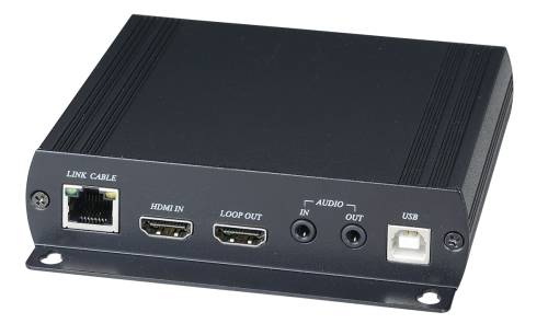 1080p 60 Hz HDMI + USB 2.0 + Audio + RS232 + IR over IP Transmitter, SC&T HKM02BT-2