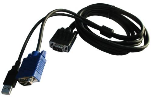 UNICLASS USB+VGA 1,8m PC-Systemkabel - 2043-1,8m