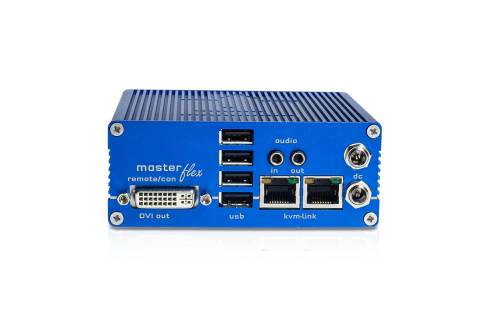 DVI + USB 2.0 Masterflex Single Redundant Extender-Receiver, KVM-TEC 6012R MV1-R