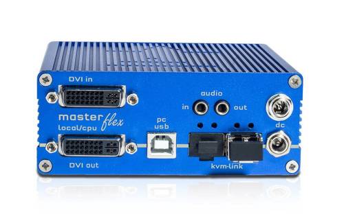DVI + USB 2.0 Masterflex Single Redundant Fiber Extender-Transmitter, KVM-TEC 6013L MV1-FL