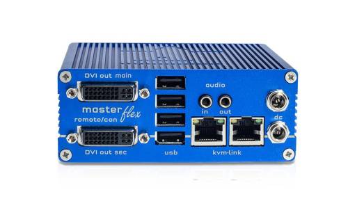 Dual-Monitor DVI + USB 2.0 Masterflex Dual-Monitor Cat-Extender-Receiver, kvm-tec 6022R MV2-R