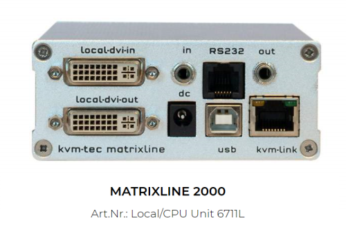 Matrixline2000 DVI+USB2.0+Audio Transmitter, kvm-tec MX1L2000 - 6711L