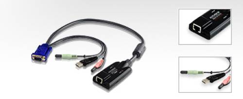 Aten KA7176 USB Virtual Media + VGA + Audio CPU-Modul für Aten/Altusen KVM-Switches, bis 50m CAT5