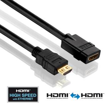 1m High Speed HDMI Verlängerungskabel der PureInstall Serie - PI1100-010