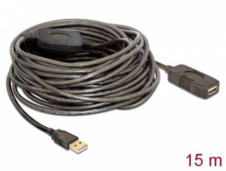 15m USB 2.0 Aktiv-Verlängerung, DeLock 82689