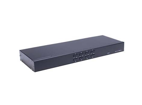 8-Port DVI USB Audio 19" KVM-Switch inkl. 8 x 1,8m DVI+USB+Audio Kabel, LanBe AS-9108DA