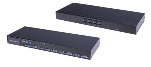 8-Port KVM-Switch with OSD incl. 8 x 1,8m Cables (VGA+USB), LanBe AS-9108DU