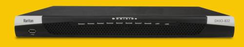 Raritan DKX3-432 32-port KVM-over-IP switch, 4 remote user, 1 local user, virtual media, dual power