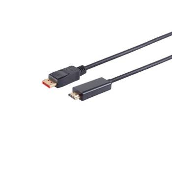 1m DP to HDMI Adapter Cable m/m 4K 60Hz 4:4:4, Brackton DP4-HD6-0100.B