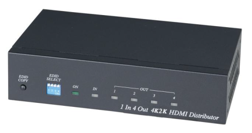 SC&T HD04-4K6G HDMI 2.0 4K2K 60Hz 1 IN 4 OUT HDMI Distribution Amplifier