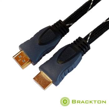 2 m ULTRA HD 2160p High Speed HDMI® Vollkupfer-Kabel mit Netzwerkfähigkeit, BRACKTON HDE-BKR-0200.BS