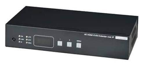 KVM-over-IP 4K Ultra-HD HDMI / USB 2.0 / Audio / RS232 / IR -- PoE-Transmitter bis 150 m (IP/CAT), SC&T HKM02BPT-4K