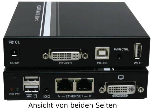 High-Speed Full-HD over IP-Remote Controller DVI-I + USB mit Local-Access, UNICLASS KLE-Z