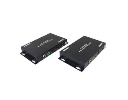 HDMI 2.0 4K 60Hz YUV4:4:4 HDR 18G HDCP 2.2 Fiber Extender-Set mit RS232, FoxUn SX-EF04