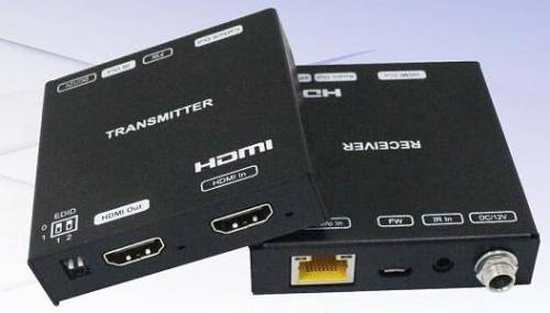 HDMI 2.0 18G HDR 4K 60Hz 4:4:4 Extender-Set bis 70m mit IR + PoC + Local-HDMI-out, FoxUn SX-EX63
