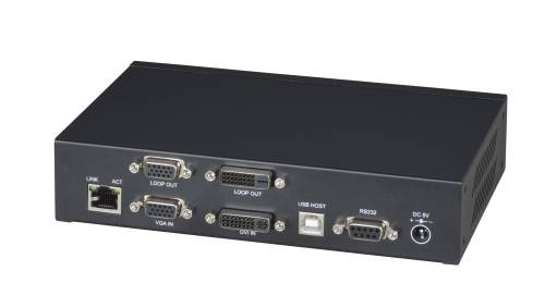DVI+VGA + USB 2.0 + Audio + RS232 + IR over IP Transmitter, SC&T VDKM02BT-2
