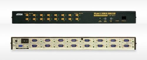 Aten VS1601 16-fach VGA/Audio-Selektor mit IR-Fernbedienung