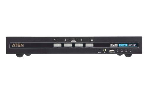 Sicherer 4-Port DVI KVM-Switch (PSD PP v4.0-konform) mit CAC, Aten CS1184D4C