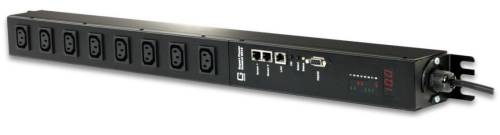 PDU, 1 x 16 A, 8 x IEC C13, 2 Sensor-Anschlüsse, vertikale Montage, SSL, IPv6, SNMPv3, GUDE Expert Power Control 8314-2