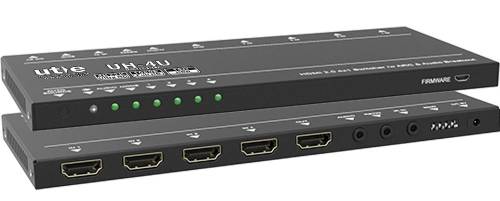Automatik 4x1 4K HDMI 2.0 Switch mit CEC-, ARC- & HDR-Unterstützung und Audioausgang: UH-4U (Build2.0)