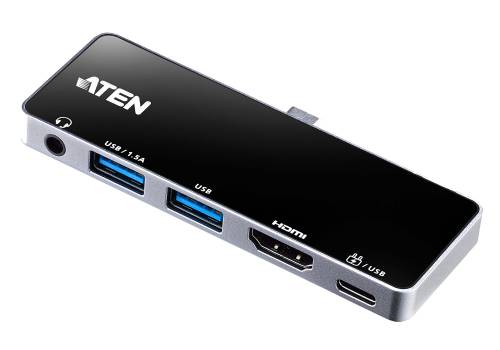 5-in-1 USB-C Dockingstation mit Power-Pass-Through, Aten UH3238