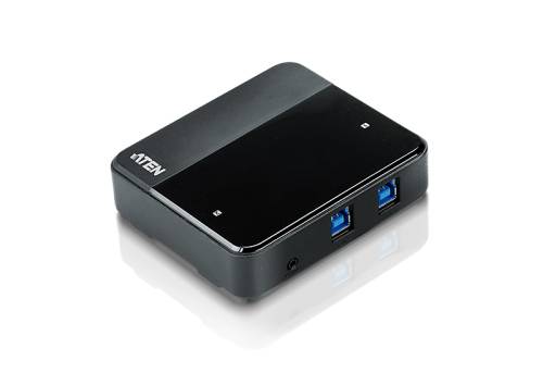 Aten US234 2-Port USB 3.2 Gen1 Peripherie-Freigabegerät mit "Remote"-Knopf