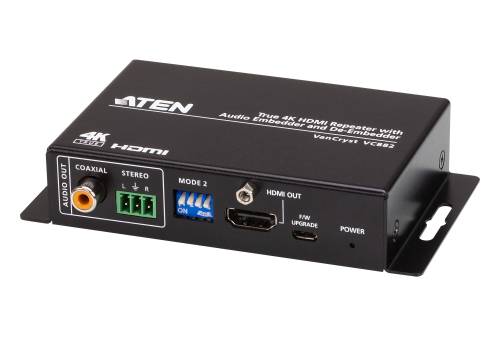 True 4K HDMI Repeater mit Audio Embedder und De-Embedder, Aten VC882
