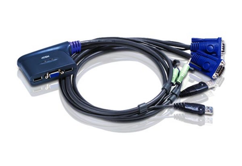 ATEN CS62US 2-Port USB/VGA/Audio Cable KVM Switch - Versand