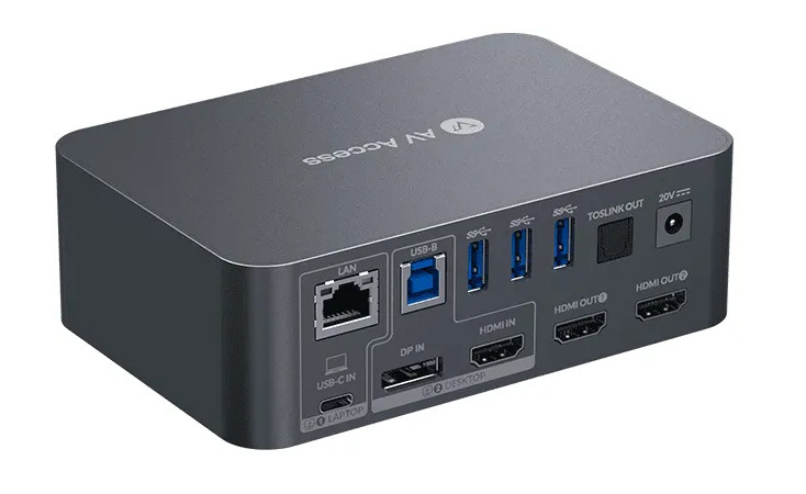 4K60Hz Dual-Monitor Laptop USB-C 12-in-1 Docking-Station with 60W PD and PC  DP+HDMI KVM-Switch to 2x 4K HDMI, 3xUSB 3.0, Audio etc. - KVM-Switch Versand