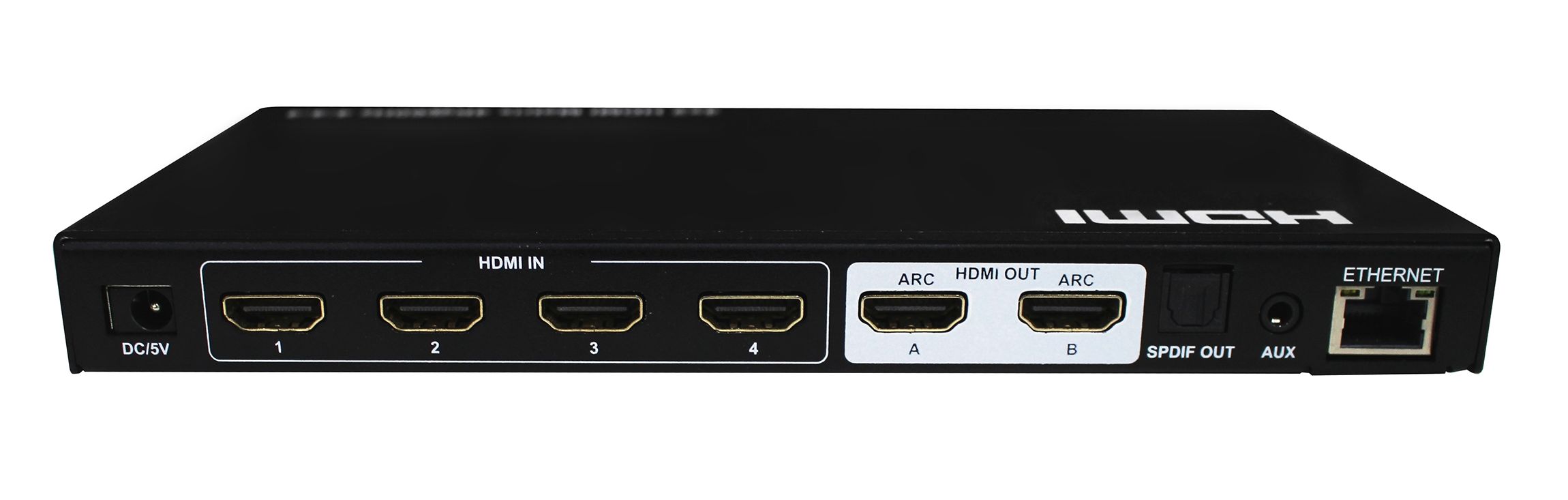 bånd Vis stedet udlejeren 4x2 Matrix-Switch 4K 60Hz 4:4:4, HDMI 2.0 18Gbps, HDCP2.2, with Audio  Extraction, FoxUn SX-MX15 - KVM-Switch Versand