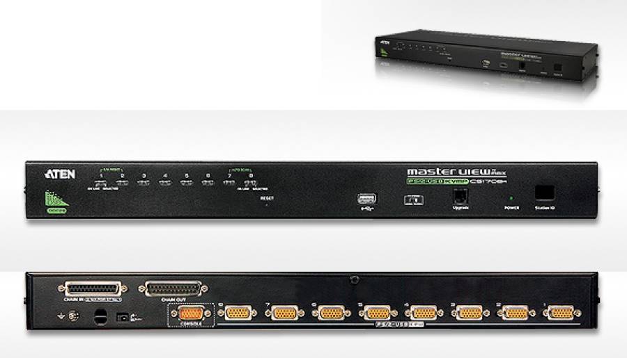Aten CS1708A 8-Port USB/VGA KVM Switch with USB-Media Port KVM-Switch  Versand