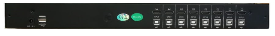 17" LCD 8-Port HDMI KVM-Tastaturschublade mit 8-Port HDMI KVM und vollem Kabelset, Haitwin AK-1708HDMI
