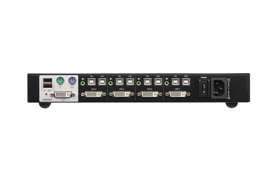 Aten CS1184D 4-Port USB / DVI "Secure" KVM-Switch (Dual-Link) (PSS PP v3.0) ohne Kabel