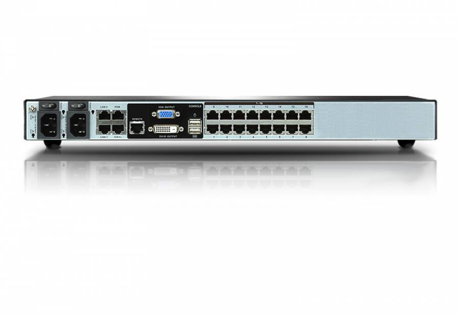 Aten KN2116VA 3-User 16-Port Dual-IP KVM-Switch mit 2x IP und 1x lokaler User bis 1920x1200